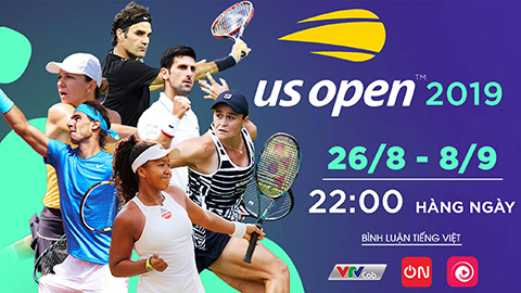 Giải Grand Slam cuối cùng của mùa giải 2019, US Open khởi tranh từ ngày 26/8 đến 8/9/2019