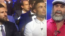 Messi và Ronaldo choáng với phát biểu của Cantona tại lễ bốc thăm Champions League