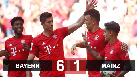 Bayern 6-1 Mainz: Tân binh tỏa sáng, Hùm xám đại thắng để vươn lên ngôi nhì