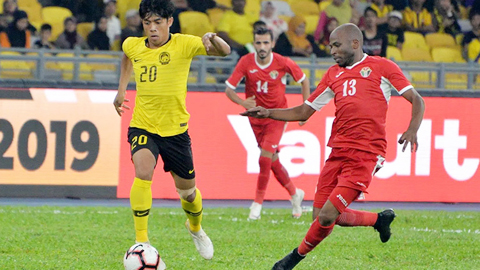 Malaysia thua giao hữu trước Jordan