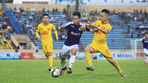 Hà Nội FC chuẩn bị cho trận đấu muộn vòng 22 V.League