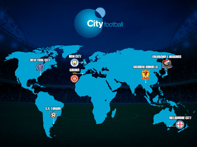 Hệ thống mạng lưới các đội bóng mà chủ sở hữu Man City đang làm chủ