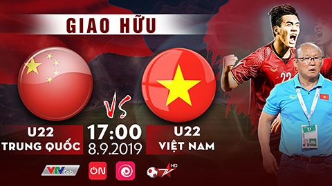 U22 Trung Quốc - U22 Việt Nam trực tiếp trên Bóng đá TV/VTVcab