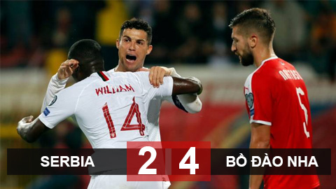 Serbia 2-4 Bồ Đào Nha: Ronaldo lập công, Bồ Đào Nha hạ gục Serbia