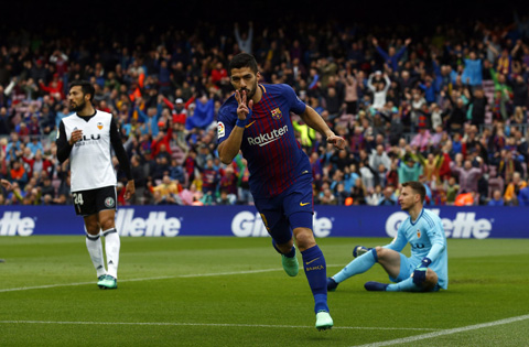 Sự trở lại của Suarez sẽ giúp Barca tự tin nối dài chuỗi toàn thắng tại Nou Camp lên 9 trận đêm nay