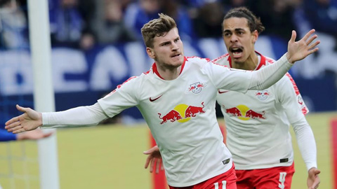 Werner (trái) và đồng đội tự tin sẽ có ít nhất 1 điểm khi tiếp đón ông lớn Bayern