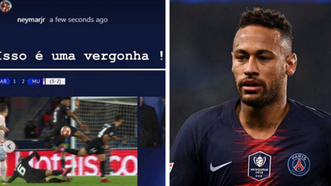 Neymar xúc phạm trọng tài sau khi PSG bị M.U loại