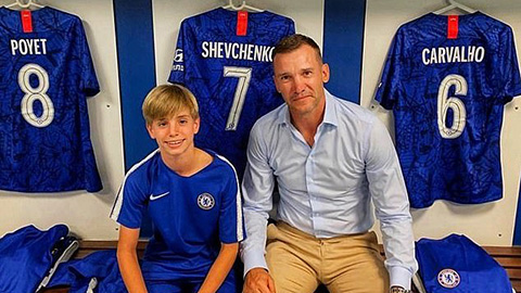 Con trai Shevchenko gia nhập lò đào tạo Chelsea, có thể chơi cho 4 ĐTQG