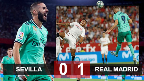 Sevilla 0-1 Real Madrid: Thầy trò Zizou suýt lên đỉnh