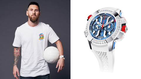 Hậu trường sân cỏ 3/10: Messi đeo đồng hồ gắn tên mình