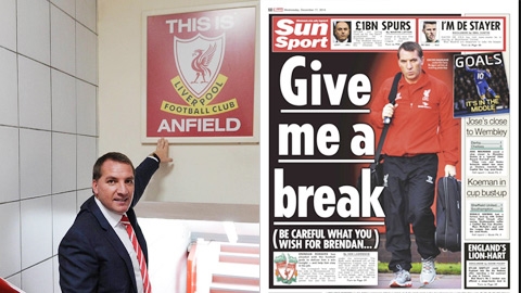 Hồi ức những ngày khốn khổ của Brendan Rodgers ở Liverpool