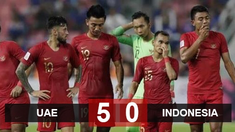Indonesia thua đậm UAE trước khi gặp Việt Nam