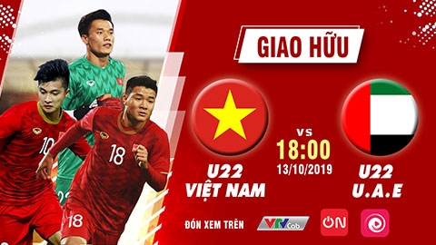 Xem trực tiếp U22 Việt Nam vs U22 UAE trên VTVcab