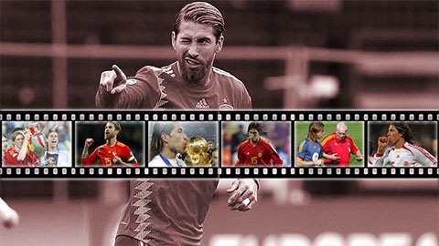  10 khoảnh khắc khó quên của Sergio Ramos ở ĐT Tây Ban Nha
