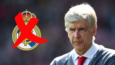 Wenger không hối tiếc vì từng nhiều lần từ chối Real