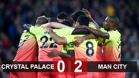 Crystal Palace 0-2 Man City: Bám đuổi ngôi đầu Crystal Palace 0-2 Man City: Bám đuổi ngôi đầu