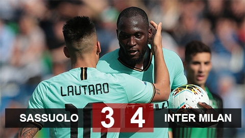 Sassuolo 3-4 Inter: Chiến thắng hú vía Sassuolo 3-4 Inter: Chiến thắng hú vía