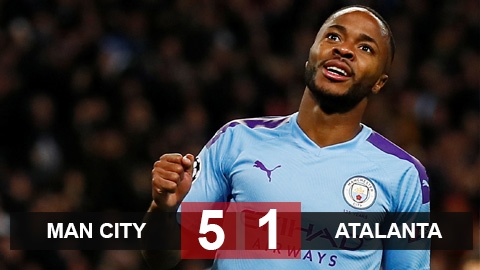 Man City 5-1 Atalanta: Sterling lập hat-trick, Man City toàn thắng 3 trận Man City 5-1 Atalanta: Sterling lập hat-trick, Man City toàn thắng 3 trận