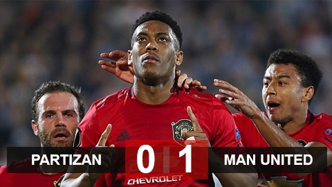 Partizan 0-1 M.U: Chiến thắng nhọc nhằn Partizan 0-1 M.U: Chiến thắng nhọc nhằn