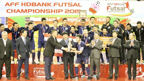 Thái Lan lại đăng quang giải Futsal HDBank Đông Nam Á 2019