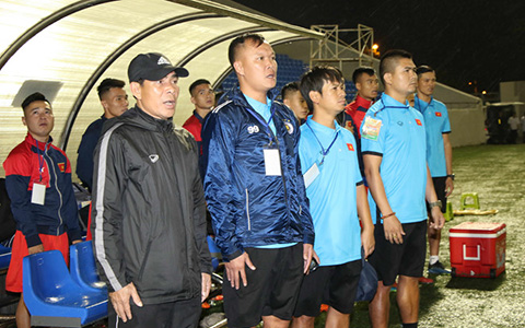 HLV Dương Hồng Sơn tiến cử một số cái tên nổi bật của U21 tuyển chọn Việt Nam lên U22 Việt Nam dự SEA Games 30 - Ảnh: Khả Hoà (Báo Thanh Niên)