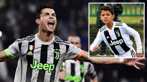 Con trai Ronaldo lập kỷ lục ghi bàn ở đội U9 của Juventus