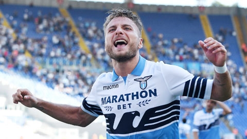 Immobile sáng cửa Vua phá lưới Serie A