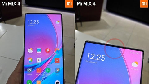 Xiaomi Mi Mix 4 bất ngờ xuất hiện với camera selfie ẩn dưới màn hình