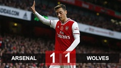 Arsenal 1-1 Wolves: Chưa qua cơn khủng hoảng Arsenal 1-1 Wolves: Chưa qua cơn khủng hoảng