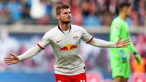 M.U tranh ngang Werner với Liverpool