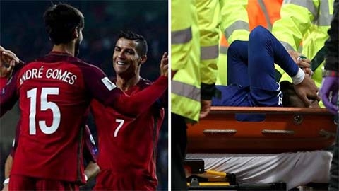 Ronaldo tin Andre Gomes sẽ trở lại mạnh mẽ sau chấn thương kinh hoàng