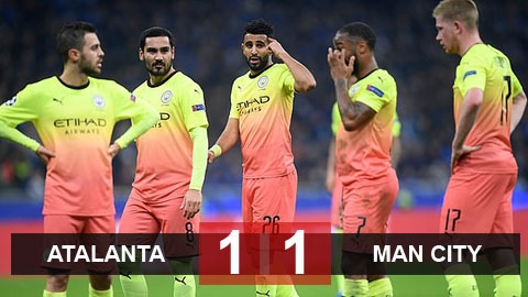 Atalanta 1-1 Man City: Man xanh lỡ cơ hội giành vé sớm Atalanta 1-1 Man City: Man xanh lỡ cơ hội giành vé sớm
