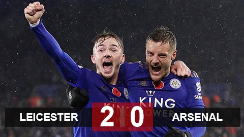 Kết quả Leicester 2-0 Arsenal: Hạ Arsenal, Leicester khiến tương lai HLV Emery thêm mờ mịt