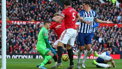 M.U là vua hưởng lợi từ phản lưới của đối thủ tại Premier League