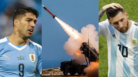 Israel trúng 50 quả rocket, trận Argentina với Uruguay nguy cơ hoãn