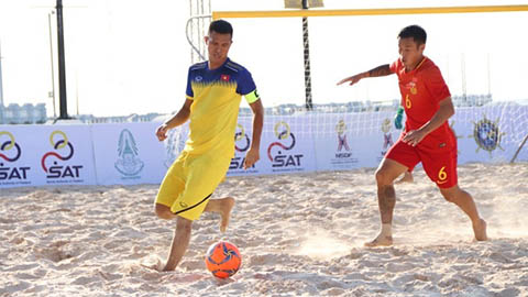 ĐT bóng đá bãi biển Việt Nam hạ gục Trung Quốc ở ngày khai màn