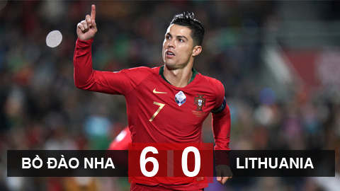Bồ Đào Nha 6-0 Lithuania: Ronaldo lập hat-trick, Bồ Đào Nha vẫn phải chờ