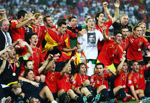 Đội hình Tây Ban Nha đăng quang tại EURO 2008