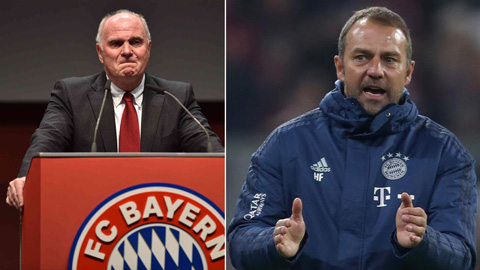 Bayern: Hoeness từ chức chủ tịch, Flick được tại vị thêm 2 tháng