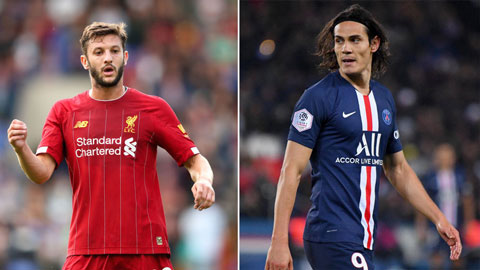 Cavani muốn sang Mỹ dường già, PSG nhắm Lallana thay thế