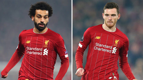 Liverpool đón tin không vui từ Salah và Robertson