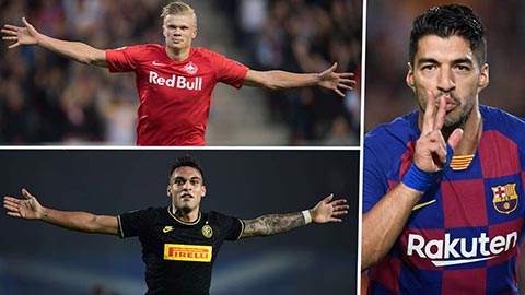 Barca tranh Haaland với M.U để thay thế Suarez