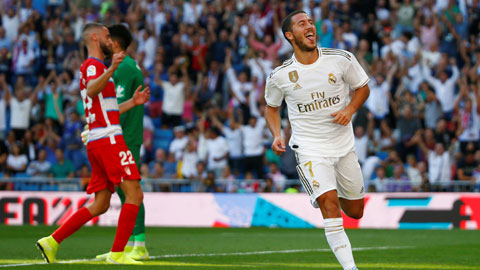 Eden Hazard (bìa trái) đang cảm thấy rất hạnh phúc ở Real Madrid
