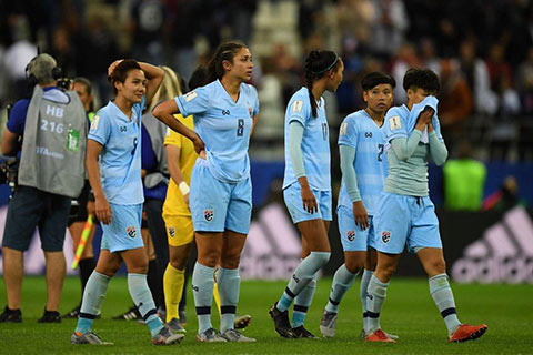 Đội tuyển nữ Thái Lan gây thất vọng ở 2 lần dự World Cup 