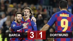 Barca 3-1 Dortmund: Messi có trận thứ 700 hoàn hảo, đội bóng xứ Catalan hân hoan cầm vé vào vòng sau Barca 3-1 Dortmund: Messi có trận thứ 700 hoàn hảo, đội bóng xứ Catalan hân hoan cầm vé vào vòng sau