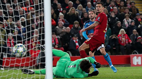 Liverpool lập kỷ lục tệ hại sau trận hòa Napoli