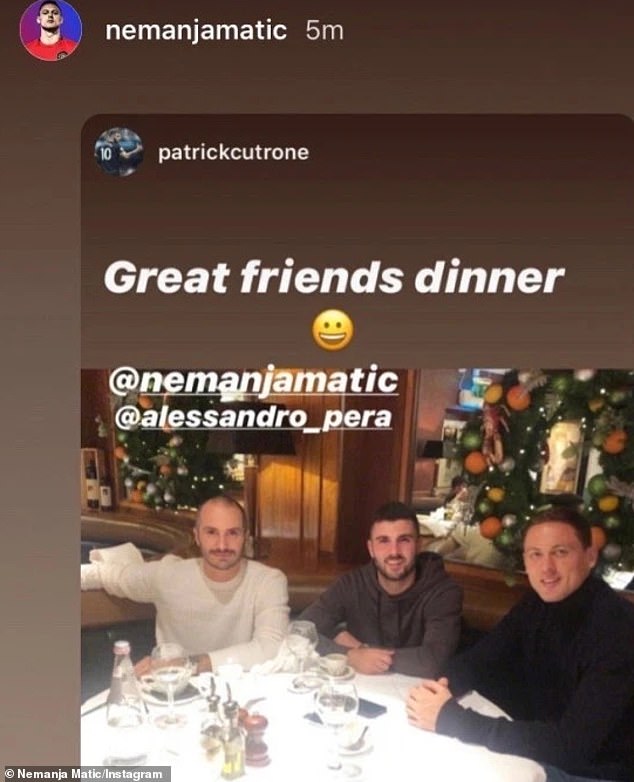 Matic đi ăn với Cutrone thay vì dự Gala dinner của M.U