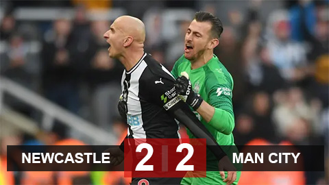 Newcastle 2-2 Man City: Thảm họa cho The Citizens Newcastle 2-2 Man City: Thảm họa cho The Citizens