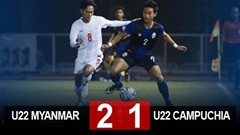 U22 Myanmar 2-1 U22 Campuchia: Hạ ‘chiến binh Angkor’, Myanmar lấy vé vào bán kết