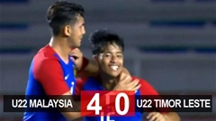 U22 Malaysia 4-0 U22 Timor Leste: U22 Malaysia sống lại hy vọng vào bán kết SEA Games 30